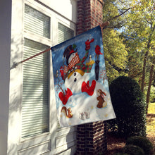 Load image into Gallery viewer, Snowman Snow Maker Flag Canvas House Size PJH3028CHF