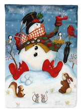 Load image into Gallery viewer, Snowman Snow Maker Flag Canvas House Size PJH3028CHF
