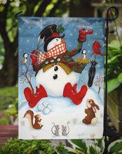 Load image into Gallery viewer, Snowman Snow Maker Garden Flag – Decorative Outdoor Yard Flag PJH3028GF