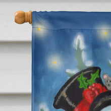 Load image into Gallery viewer, Snowman Ski Party Flag Canvas House Size PJH3029CHF