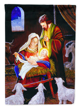Load image into Gallery viewer, Nativity Silent Night Flag Canvas House Size PJH3030CHF