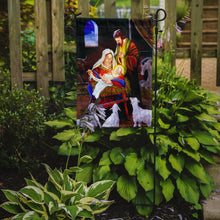 Load image into Gallery viewer, Nativity Silent Night Garden Flag – Decorative Outdoor Yard Flag PJH3030GF