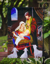 Load image into Gallery viewer, Nativity Silent Night Garden Flag – Decorative Outdoor Yard Flag PJH3030GF