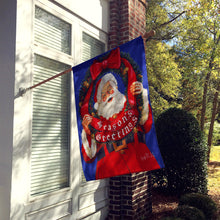Load image into Gallery viewer, Santa Claus Season's Greetings Flag Canvas House Size PJH3031CHF