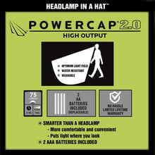 Load image into Gallery viewer, POWERCAP 2.0 Mike Iaconelli Pro Series Fishing LED Lighted Headlamp Hat