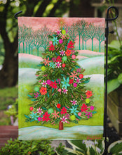 Load image into Gallery viewer, Poinsetta Oh Christmas Tree Garden Flag – Decorative Outdoor Yard Flag PPD3007GF