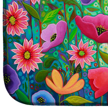 Load image into Gallery viewer, Enchanted Garden Flowers Dish Drying Mat – Absorbent, Artistic Kitchen Essentials PPD3013DDM