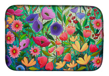 Load image into Gallery viewer, Enchanted Garden Flowers Dish Drying Mat – Absorbent, Artistic Kitchen Essentials PPD3013DDM