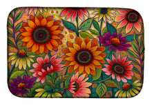 Load image into Gallery viewer, Fall Sunflower Surprise Dish Drying Mat – Absorbent, Artistic Kitchen Essentials PPD3014DDM