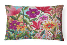 Load image into Gallery viewer, Fanciful Flowers Canvas Fabric Decorative Pillow PPD3015PW1216