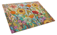 Load image into Gallery viewer, Joy in the Morning Flowers Glass Cutting Boards – Durable, Decorative Kitchen Art Large PPD3017LCB