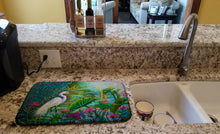 Load image into Gallery viewer, Testing the Waters Heron Dish Drying Mat – Absorbent, Artistic Kitchen Essentials PPD3023DDM