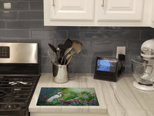 Load image into Gallery viewer, Testing the Waters Heron Glass Cutting Boards – Durable, Decorative Kitchen Art Large PPD3023LCB