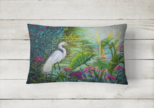 Load image into Gallery viewer, Testing the Waters Heron Canvas Fabric Decorative Pillow PPD3023PW1216