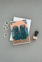 Load image into Gallery viewer, Affenpinscher Sisters Greeting Cards -  Blank Note Cards – 8-Pack of Artist-Designed Cards with Envelopes
