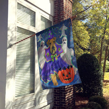 Load image into Gallery viewer, Airedale Boo Hoo Halloween Flag Canvas House Size PPP3002CHF
