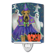 Load image into Gallery viewer, Airedale Boo Hoo Halloween Ceramic Night Light PPP3002CNL