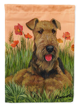 Load image into Gallery viewer, Airedale Terrier Poppies Garden Flag – Decorative Outdoor Yard Flag PPP3003GF