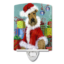 Load image into Gallery viewer, Airedale Santa Christmas Ceramic Night Light PPP3004CNL
