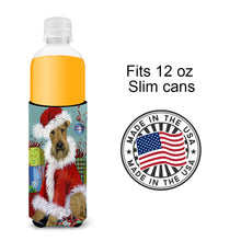 Load image into Gallery viewer, Airedale Santa Christmas  Hugger for slim cans PPP3004MUK