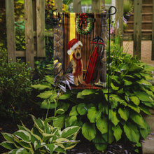 Load image into Gallery viewer, Airedale Welcome Home Christmas Garden Flag – Decorative Outdoor Yard Flag PPP3007GF