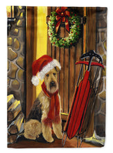 Load image into Gallery viewer, Airedale Welcome Home Christmas Garden Flag – Decorative Outdoor Yard Flag PPP3007GF