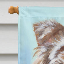 Load image into Gallery viewer, Australian Shepherd Scarlet Flag Canvas House Size PPP3009CHF