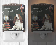 Load image into Gallery viewer, Basset Hound Teacher's Pet Ceramic Night Light PPP3013CNL