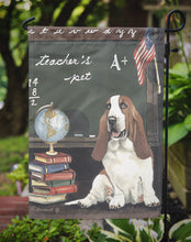 Load image into Gallery viewer, Basset Hound Teacher's Pet Garden Flag – Decorative Outdoor Yard Flag PPP3013GF