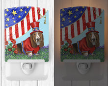 Load image into Gallery viewer, Basset Hound USA Ceramic Night Light PPP3014CNL