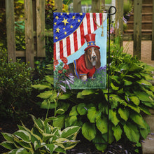 Load image into Gallery viewer, Basset Hound USA Garden Flag – Decorative Outdoor Yard Flag PPP3014GF