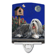 Load image into Gallery viewer, Bearded Collie Moon shine Ceramic Night Light PPP3018CNL