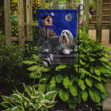 Load image into Gallery viewer, Bearded Collie Moon shine Garden Flag – Decorative Outdoor Yard Flag PPP3018GF