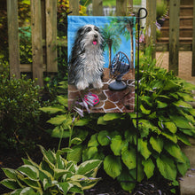 Load image into Gallery viewer, Bearded Collie Cool Summer Garden Flag – Decorative Outdoor Yard Flag PPP3019GF