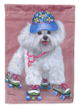 Load image into Gallery viewer, Bichon Frise Girls do it Better Flag Canvas House Size PPP3021CHF