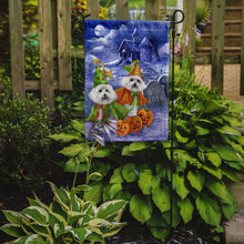 Load image into Gallery viewer, Bichon Frise Halloween Haunted House Garden Flag – Decorative Outdoor Yard Flag PPP3022GF