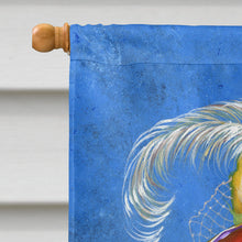 Load image into Gallery viewer, Bichon Frise Mademoiselle Flag Canvas House Size PPP3023CHF
