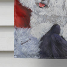 Load image into Gallery viewer, Bichon Frise Santa Christmas Flag Canvas House Size PPP3024CHF