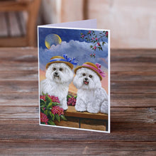 Load image into Gallery viewer, Bichon Frise Soulmates Greeting Cards -  Blank Note Cards – 8-Pack of Artist-Designed Cards with Envelopes