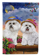 Load image into Gallery viewer, Bichon Frise Soulmates Garden Flag – Decorative Outdoor Yard Flag PPP3026GF