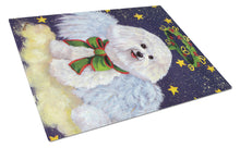 Load image into Gallery viewer, Bichon Frise Christmas Angel Glass Cutting Boards – Durable, Decorative Kitchen Art Large PPP3027LCB