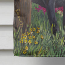 Load image into Gallery viewer, Black Labrador Retriever Flag Canvas House Size PPP3028CHF