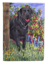 Load image into Gallery viewer, Black Labrador Retriever Garden Flag – Decorative Outdoor Yard Flag PPP3028GF