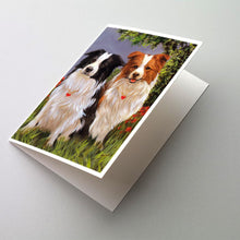Load image into Gallery viewer, Border Collie Patrol Greeting Cards -  Blank Note Cards – 8-Pack of Artist-Designed Cards with Envelopes