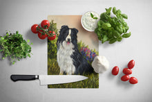Load image into Gallery viewer, Border Collie Simplicity Glass Cutting Boards – Durable, Decorative Kitchen Art Large PPP3031LCB