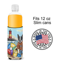 Load image into Gallery viewer, Boston Terrier Beach Baby  Hugger for slim cans PPP3032MUK