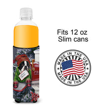 Load image into Gallery viewer, Boston Terrier Letter to Santa Christmas  Hugger for slim cans PPP3035MUK