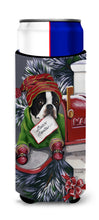 Load image into Gallery viewer, Boston Terrier Letter to Santa Christmas  Hugger for slim cans PPP3035MUK