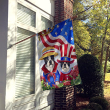 Load image into Gallery viewer, Boston Terrier USA Flag Canvas House Size PPP3038CHF