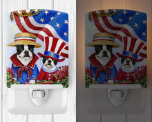 Load image into Gallery viewer, Boston Terrier USA Ceramic Night Light PPP3038CNL